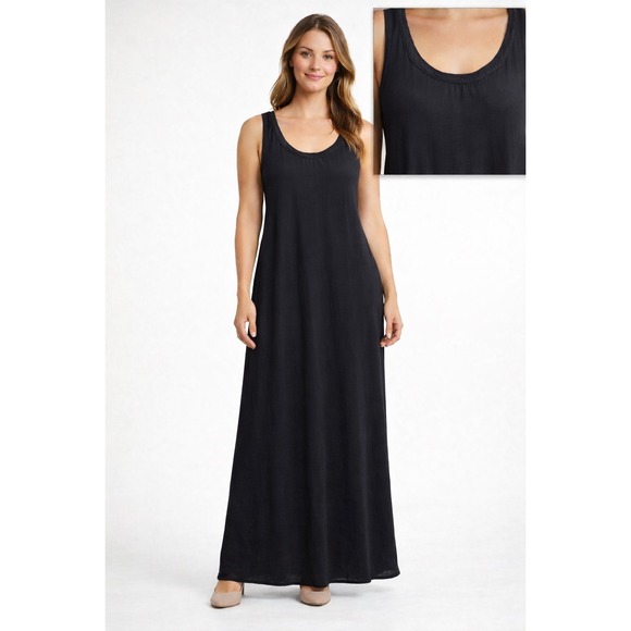 Ag Adriano Goldschmied Dresses & Skirts - AG Adriano Goldschmied Tank Maxi Dress Size Small‎ Black